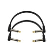 D'Addario PW-FPRR-206 Right Angle to Right Angle Flat Patch Cable, 6-Inch, Twin-Pack
