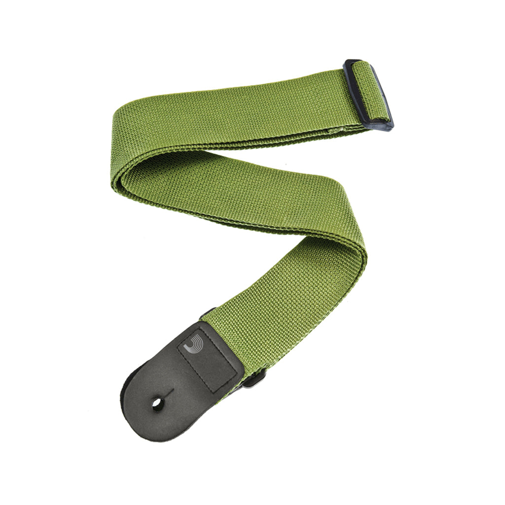 D'Addario PWS107 50mm Polypropylene Guitar Strap, Green
