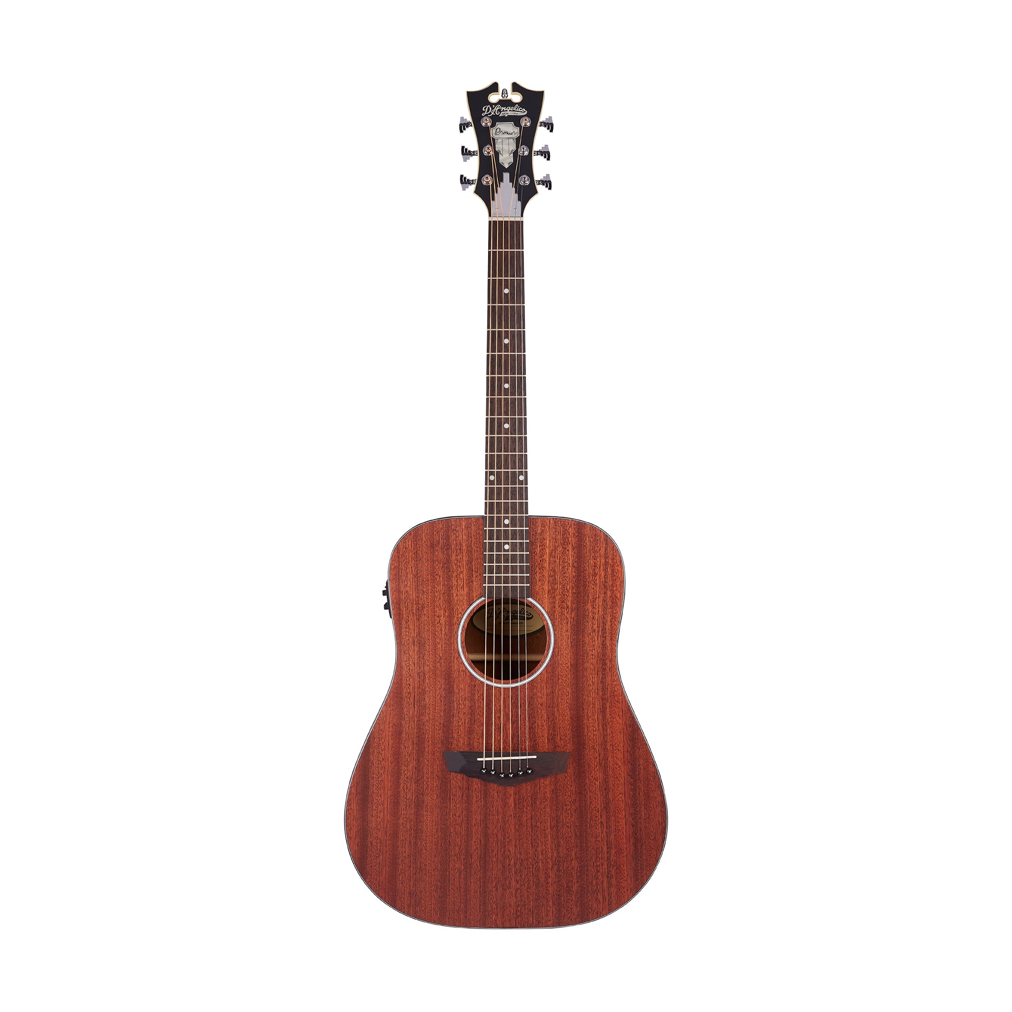 D'Angelico Premier Lexington LS Dreadnought Acoustic Guitar, Mahogany Satin