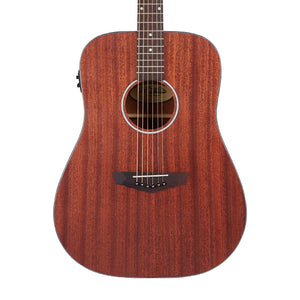 D'Angelico Premier Lexington LS Dreadnought Acoustic Guitar, Mahogany Satin