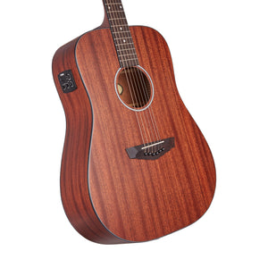 D'Angelico Premier Lexington LS Dreadnought Acoustic Guitar, Mahogany Satin