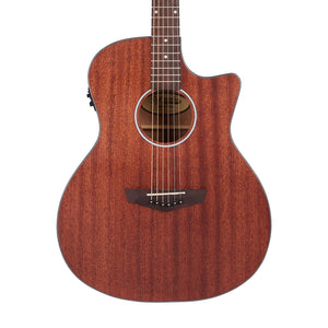 D'Angelico Premier Gramercy LS Grand Auditorium Acoustic Guitar, Mahogany Satin