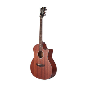 D'Angelico Premier Gramercy LS Grand Auditorium Acoustic Guitar, Mahogany Satin