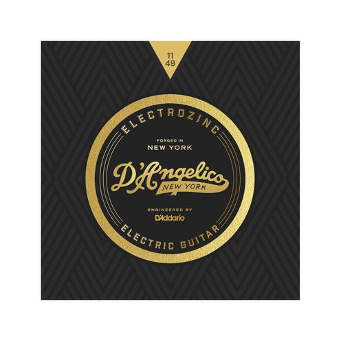 D'Angelico Electrozinc Strings, Rock 11-49 Plain Third String