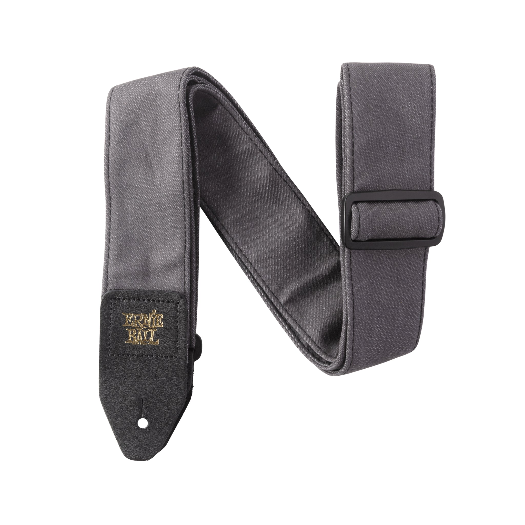 Ernie Ball Denim Guitar Strap, Wash Grey