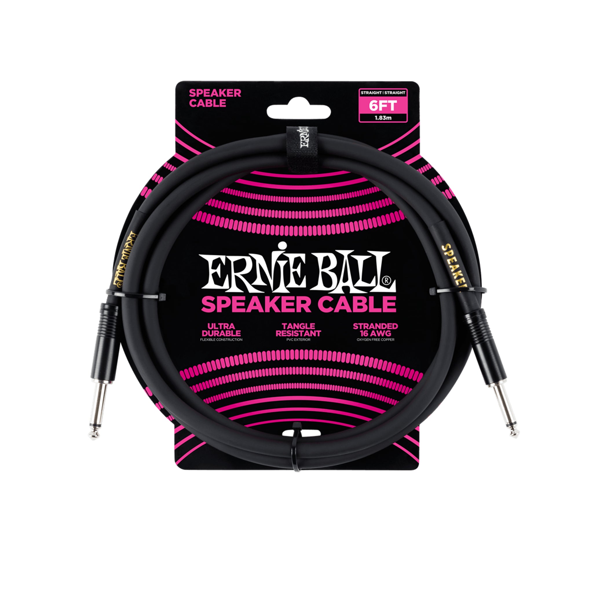 Ernie Ball 6ft Straight to Straight Speaker Cable
