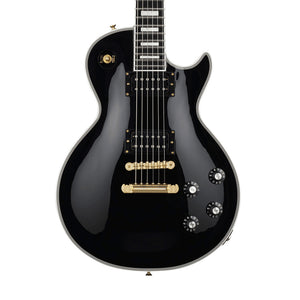 Edwards E-LPC-BK Electric Guitar, Ebony FB, Black