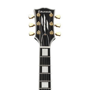 Edwards E-LPC-BK Electric Guitar, Ebony FB, Black