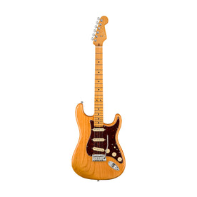 Fender American Ultra Stratocaster Electric Guitar, Maple FB, Aged Natural