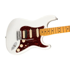 Fender American Ultra HSS Stratocaster Electric Guitar, Maple FB, Arctic Pearl