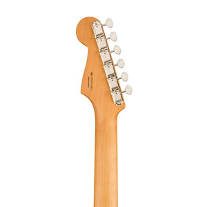 Fender Noventa Stratocaster Electric Guitar, PF FB, Crimson Red Transparent