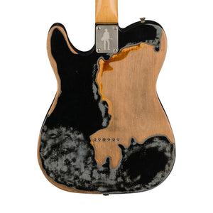 Fender Joe Strummer Road Worn Telecaster Electric Guitar, RW FB, Black