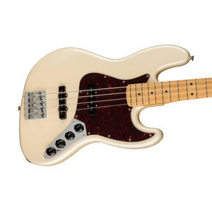 Fender Player Plus Jazz Bass Guitar, Maple FB, Olympic Pearl
