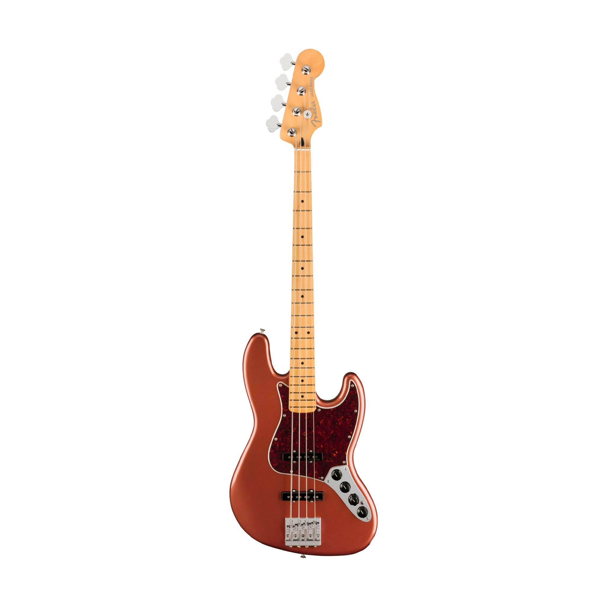 Fender Player Plus Jazz Bass Guitar, Maple FB, Aged Candy Apple Red