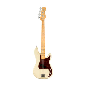 Fender American Professional II Precision Bass Electric Guitar, Maple FB, Olympic White