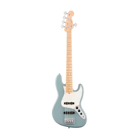 Fender American Professional 5-String Jazz Bass Guitar, Maple FB, Sonic Gray