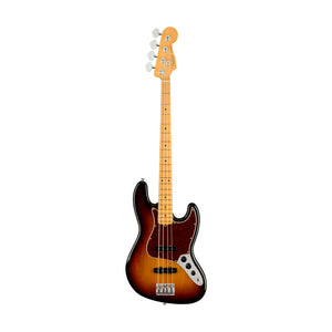 Fender American Professional II Jazz Bass Electric Guitar, Maple FB, 3-Tone Sunburst