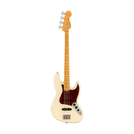 Fender American Professional II Jazz Bass Electric Guitar, Maple FB, Olympic White