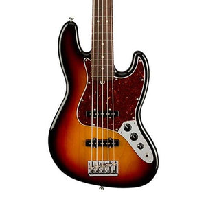 Fender American Professional II 5-string Jazz Bass Electric Guitar, RW FB, 3-Tone Sunburst