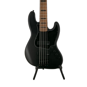 Squier FSR Contemporary Active Jazz V Bass Guitar, Flat Black