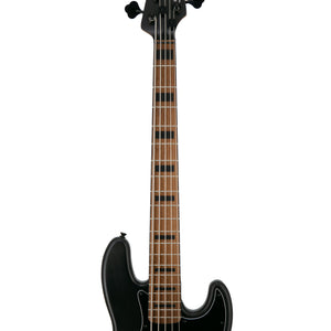 Squier FSR Contemporary Active Jazz V Bass Guitar, Flat Black
