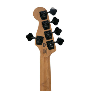 Squier FSR Contemporary Active Jazz V Bass Guitar, Flat Black