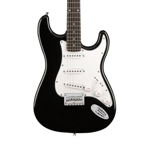 Squier Stratocaster Hardtail Electric Guitar, Laurel FB, Black