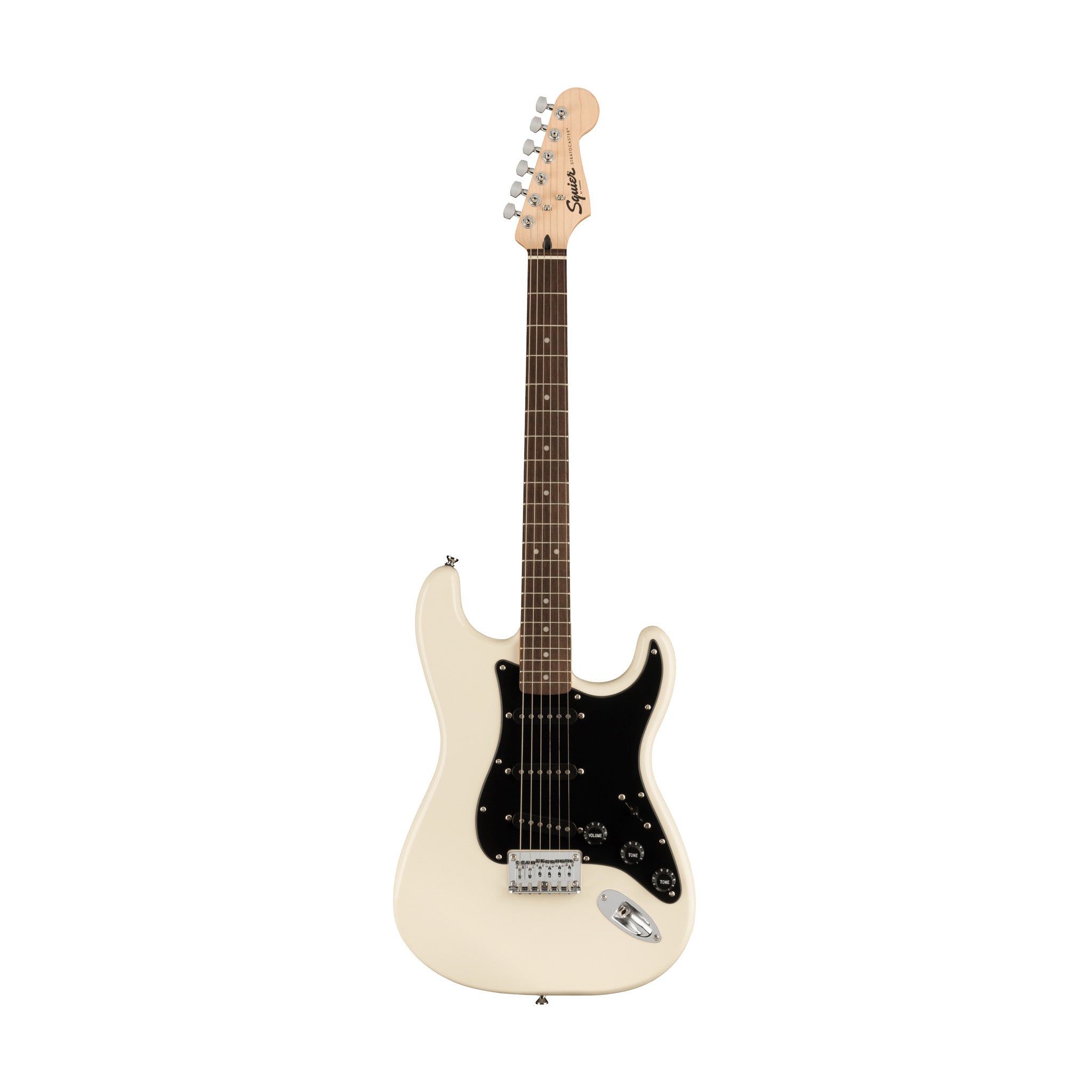 Squier FSR Bullet HT Stratocaster Electric Guitar, Laurel FB, Olympic White
