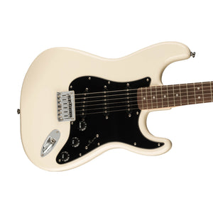 Squier FSR Bullet HT Stratocaster Electric Guitar, Laurel FB, Olympic White