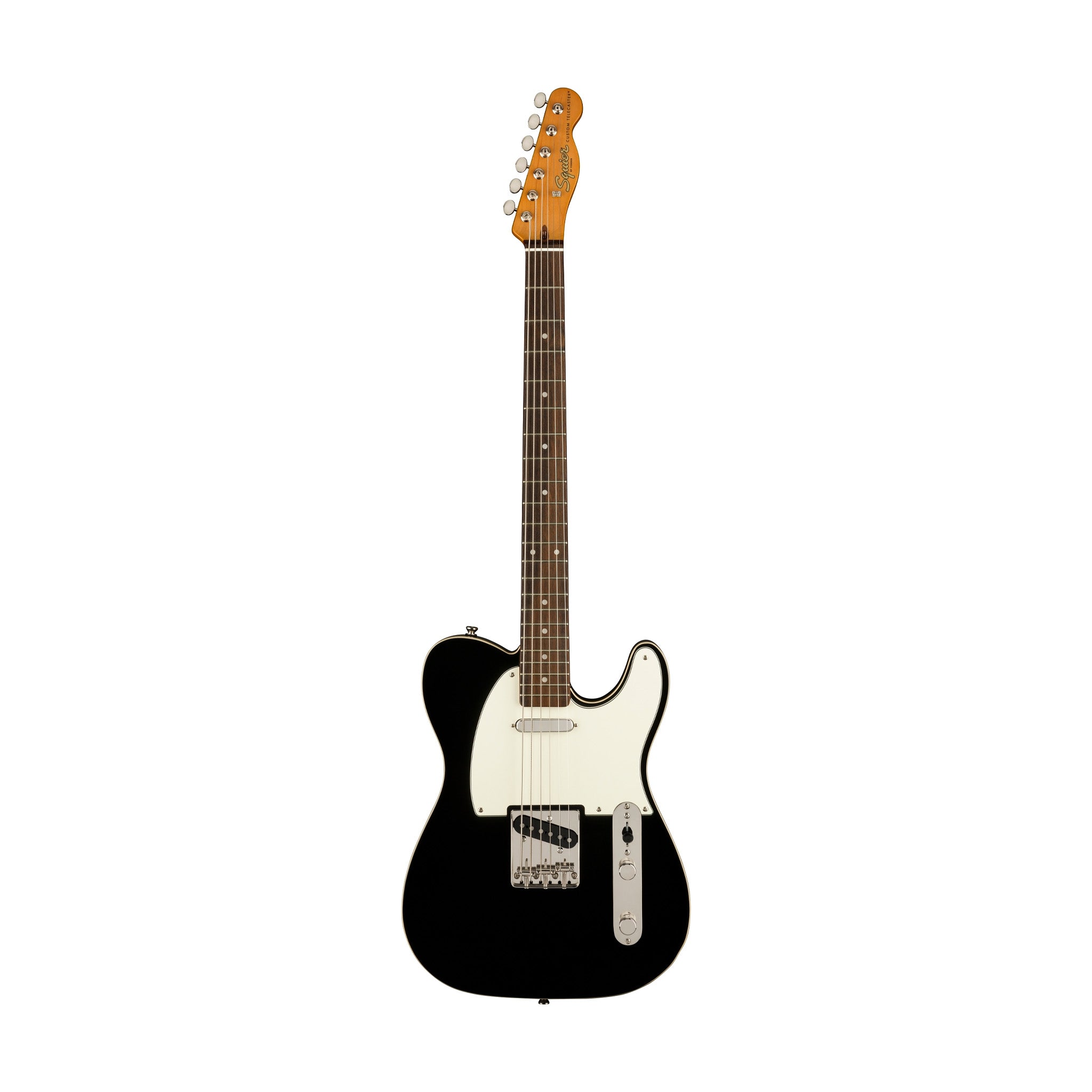 Squier Classic Vibe Baritone Custom Telecaster Electric Guitar, Black