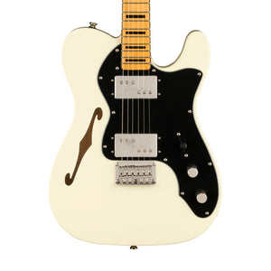 Squier FSR Classic Vibe 70s Telecaster Thinline Electric Guitar, Olympic White