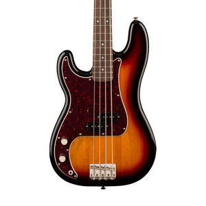 Squier Classic Vibe 60s Precision Bass Guitar Left-Handed, Laurel FB, 3-Tone Sunburst