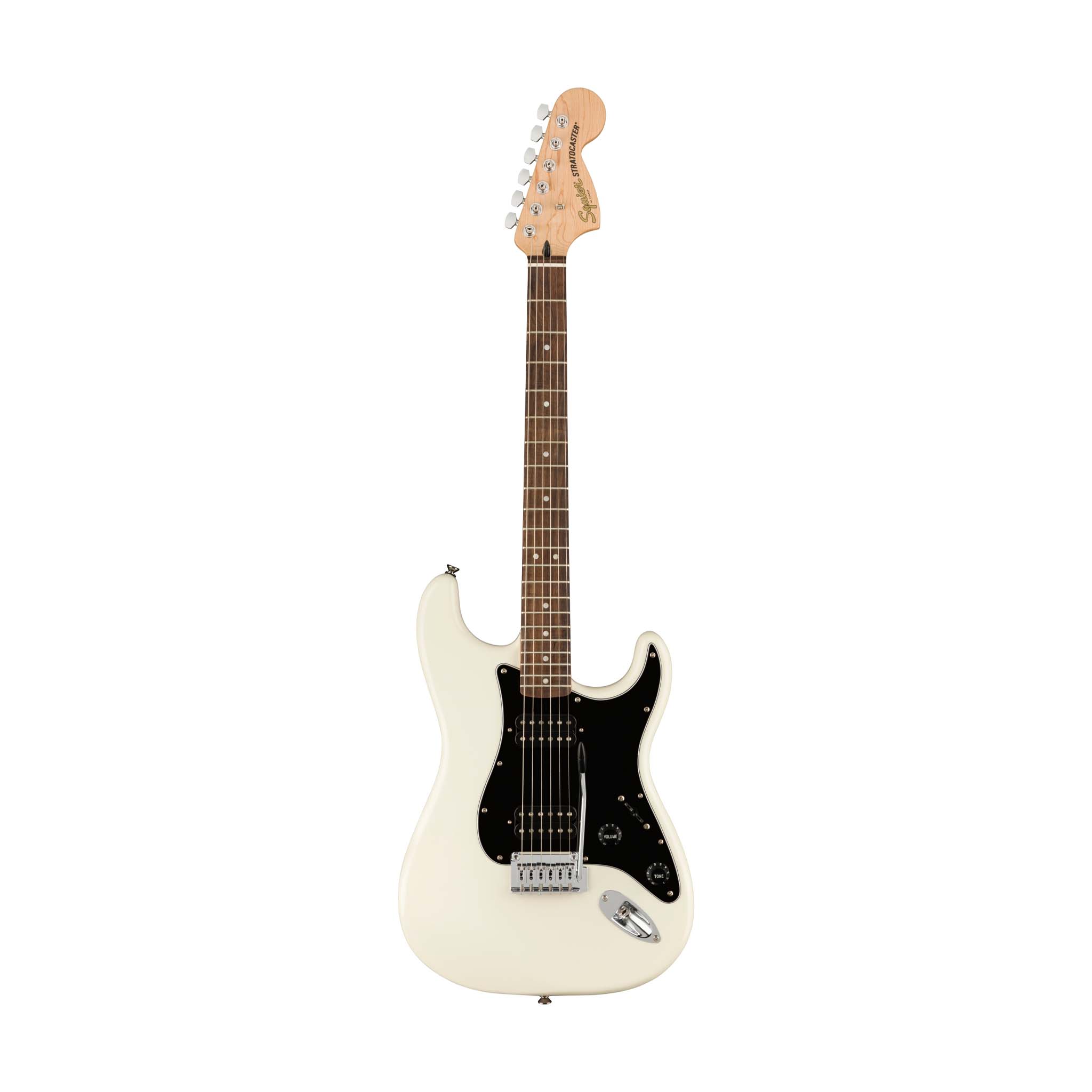 Squier Affinity Series HH Stratocaster Electric Guitar, Laurel FB, Olympic White