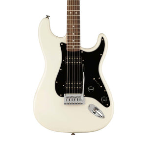 Squier Affinity Series HH Stratocaster Electric Guitar, Laurel FB, Olympic White