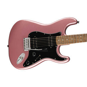 Squier Affinity Series HH Stratocaster Electric Guitar, Laurel FB, Burgundy Mist
