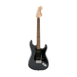 Squier Affinity Series HH Stratocaster Electric Guitar, Laurel FB, Charcoal Frost Metallic