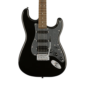 Squier FSR Affinity Series Stratocaster HSS Electric Guitar, Laurel FB, Metallic Black