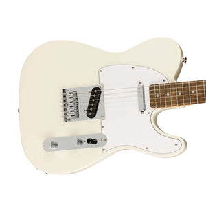 Squier Affinity Series Telecaster Electric Guitar, Laurel FB, Olympic White