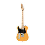 Squier Affinity Series Telecaster Left-Handed Electric Guitar, Maple FB, Butterscotch Blonde