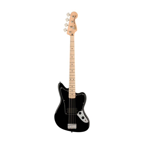 Squier Affinity Series Jag Bass Guitar, Maple FB, Black