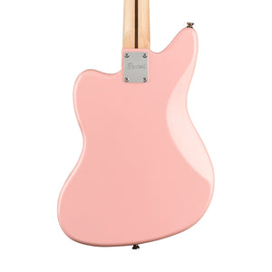 Squier FSR Affinity Series Jag Bass H Guitar, Laurel FB, Shell Pink