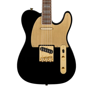 Squier 40th Anniversary Gold Edition Telecaster Electric Guitar, Black