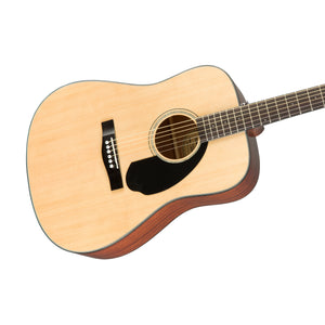 Fender CD-60S Dreadnought Acoustic Guitar, Walnut FB, Natural