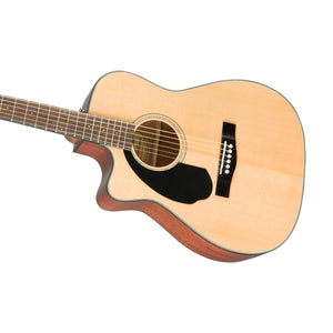 Fender CC-60SCE Concert Left-Handed Acoustic Guitar, Walnut FB, Natural