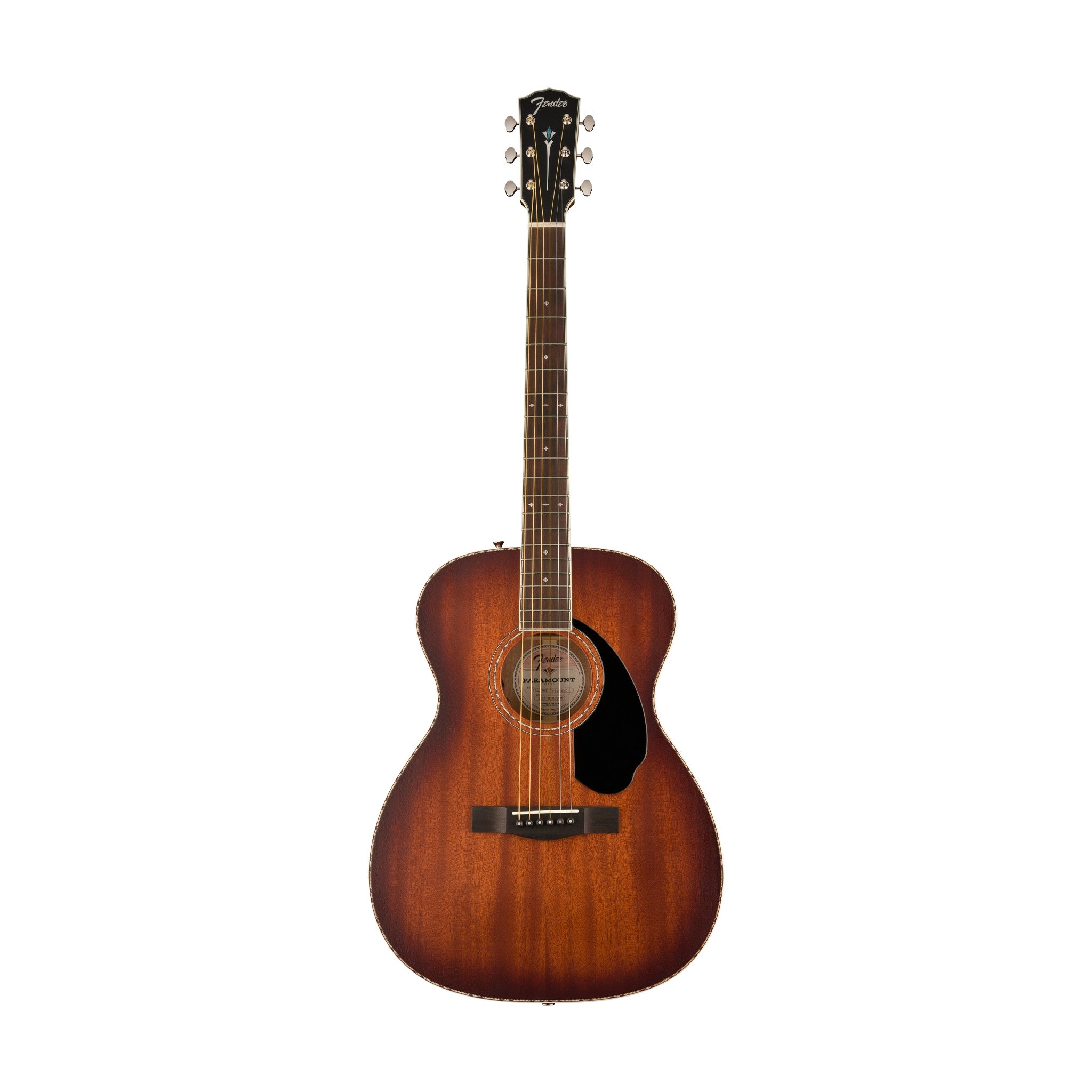 Fender PO-220E Orchestra Electro Acoustic Guitar, Aged Cognac Burst