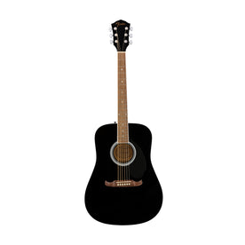 Fender FA-125 Dreadnought Acoustic Guitar w/Gig Bag, Walnut FB, Black