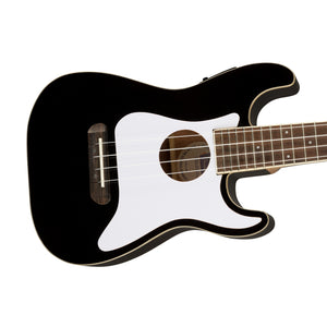 Fender Fullerton Stratocaster Ukulele, Walnut FB, Black