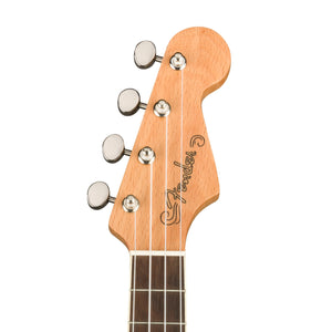 Fender Fullerton Stratocaster Ukulele, Walnut FB, Black