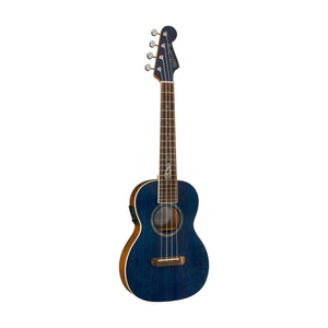 Fender Dhani Harrison Ukulele, Walnut FB, Sapphire Blue