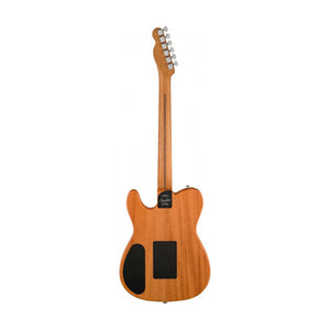 Fender FSR American Acoustasonic Telecaster Guitar w/Bag, Ebony FB, Black Paisley